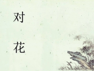 《对花》课件