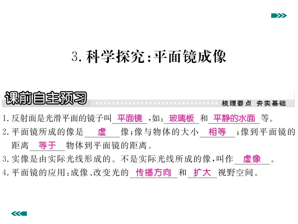 3科学探究：平面镜成像_第2页