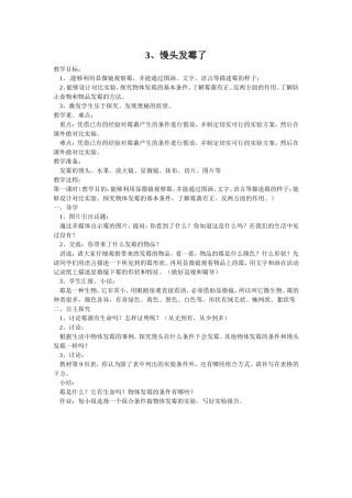 3、馒头发霉了