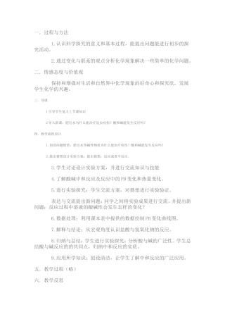 酸碱中和反应