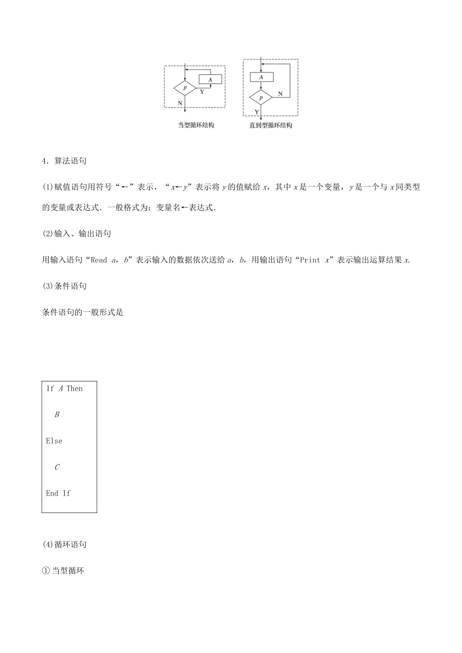 高考数学一轮复习 专题11.4 算法及框图练习（含解析）-人教版高三全册数学试题_第2页