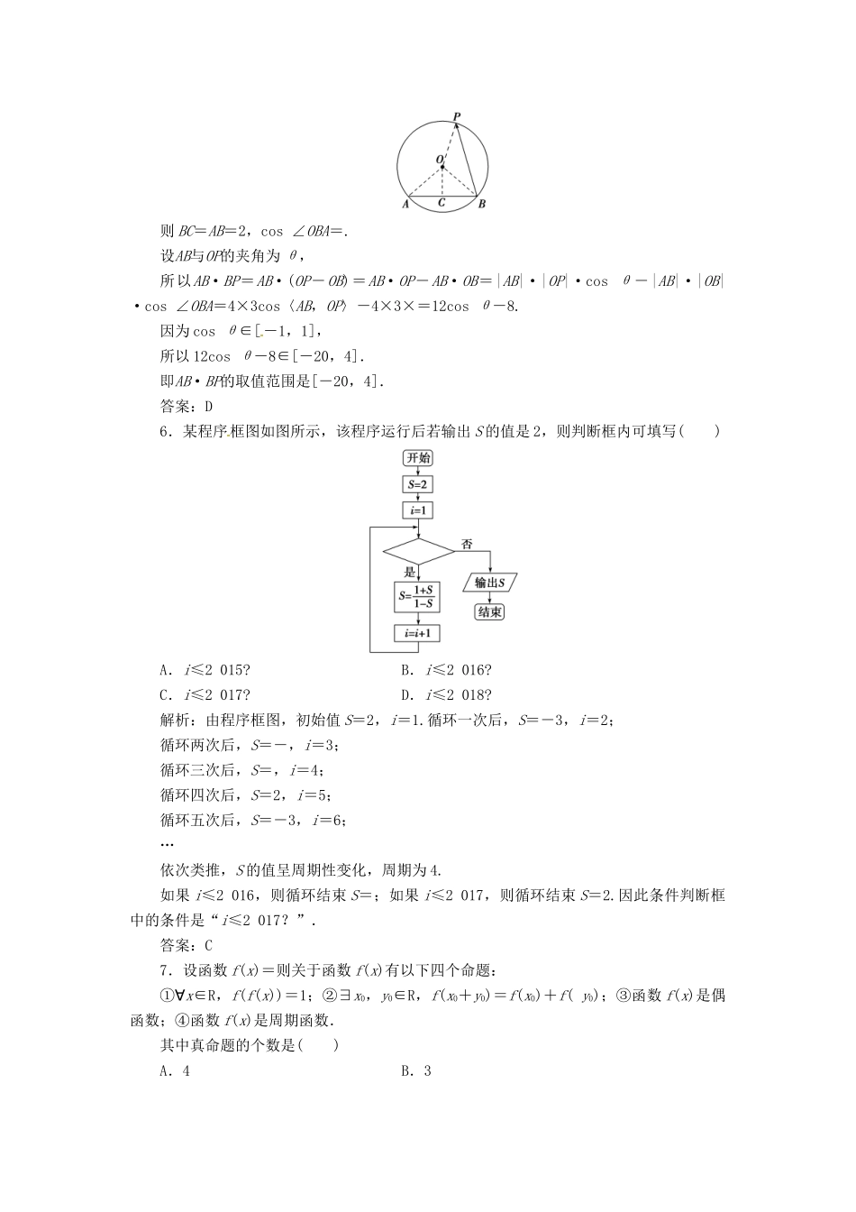 高考数学二轮复习 第三部分 专题二 回扣溯源 查缺补漏——考前提醒2 函数与导数课时规范练 理-人教版高三全册数学试题_第2页