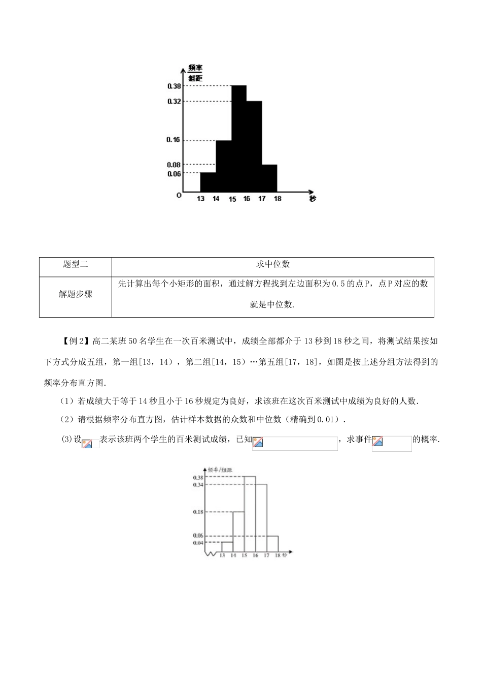 高考数学 常见题型解法归纳反馈训练 第63讲 根据频率分布直方图求中位数众数和平均数-人教版高三全册数学试题_第3页