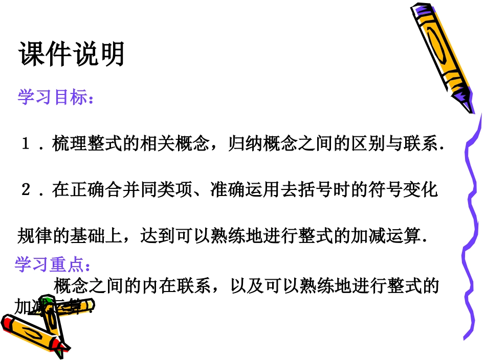 22-整式的加减-复习课课件_第2页