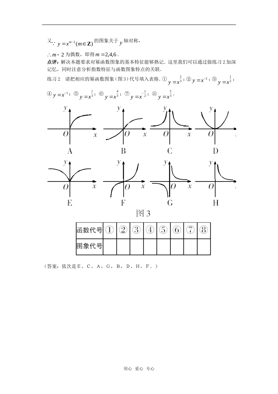高考数学复习点拨 借助图象 掌握幂函数性质_第3页