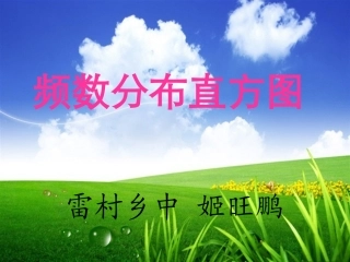 频数分布直方图