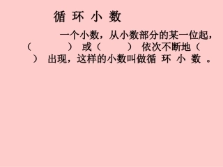 循环小数 (5)