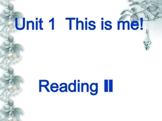 7AU1ReadingⅡ