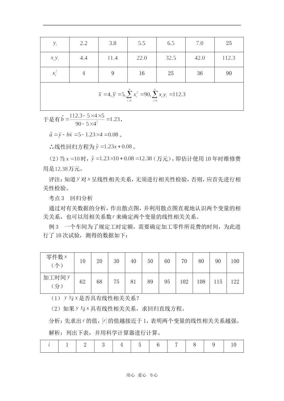 高考数学复习点拨 回归分析的基本思想及初步应用考点击破_第2页