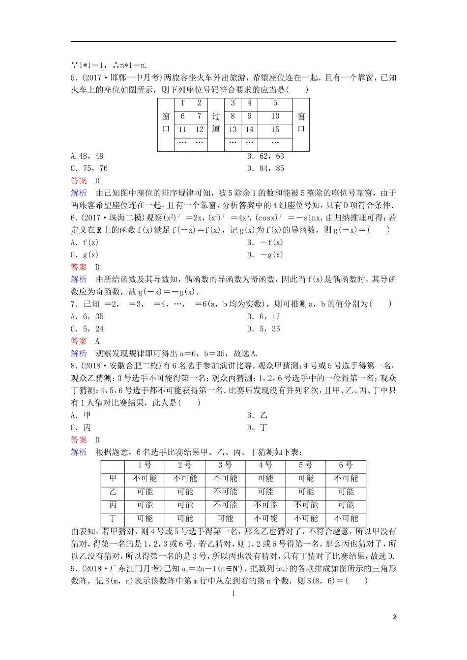 高考数学一轮复习 第七章 不等式及推理与证明层级快练44 文-人教版高三全册数学试题_第2页