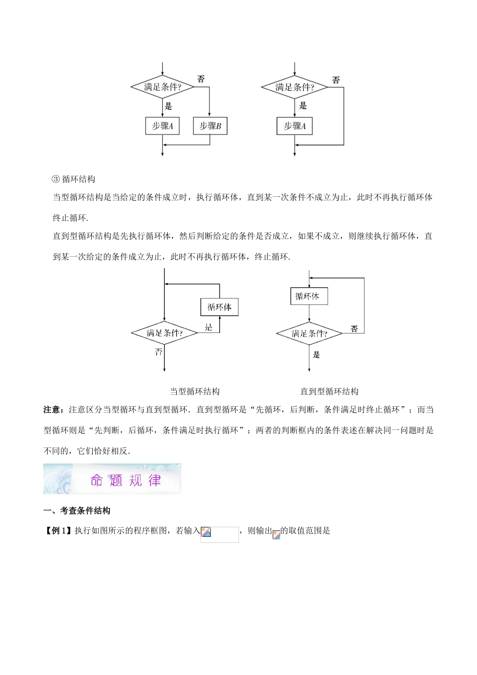 高考数学 狠抓基础题 专题03 程序框图 文-人教版高三全册数学试题_第2页