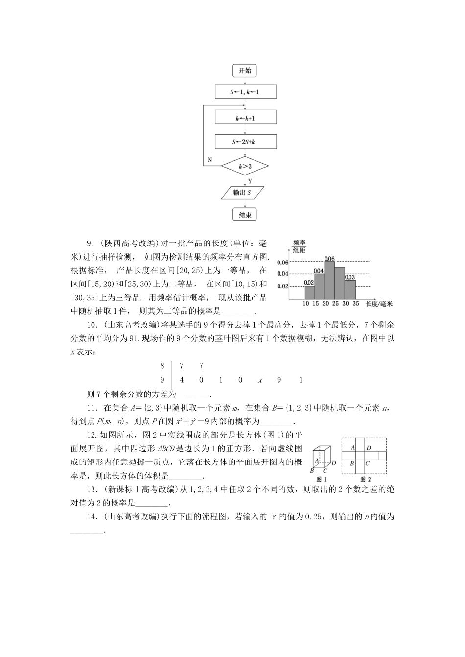 高中数学 阶段质量检测（四）模块综合检测 苏教版必修3-苏教版高一必修3数学试题_第2页