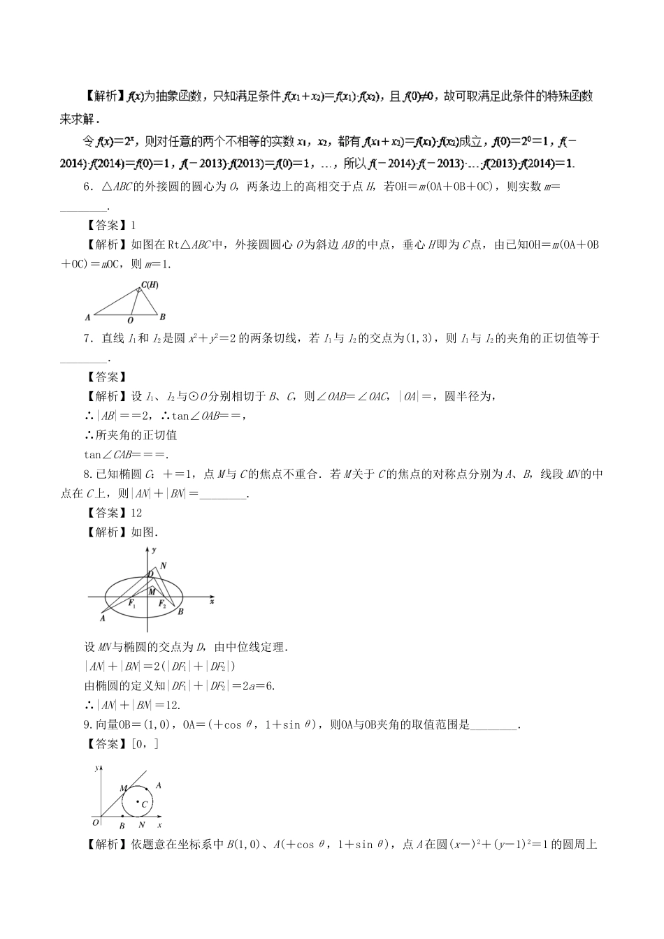 高考数学二轮复习 专题21 填空题解题方法押题专练 理-人教版高三全册数学试题_第2页