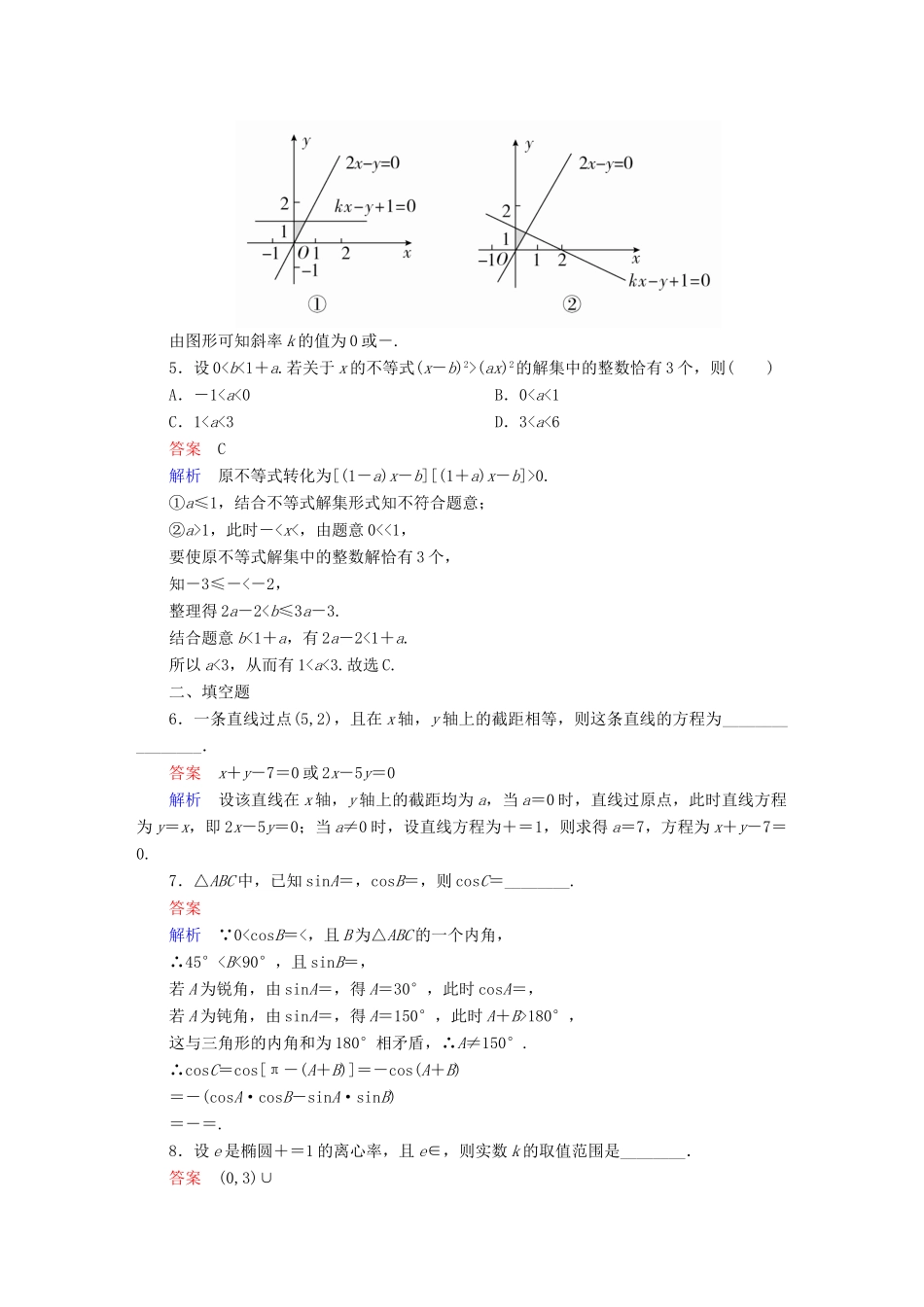 高考数学 数学思想练 分类讨论思想专练 理-人教版高三全册数学试题_第2页