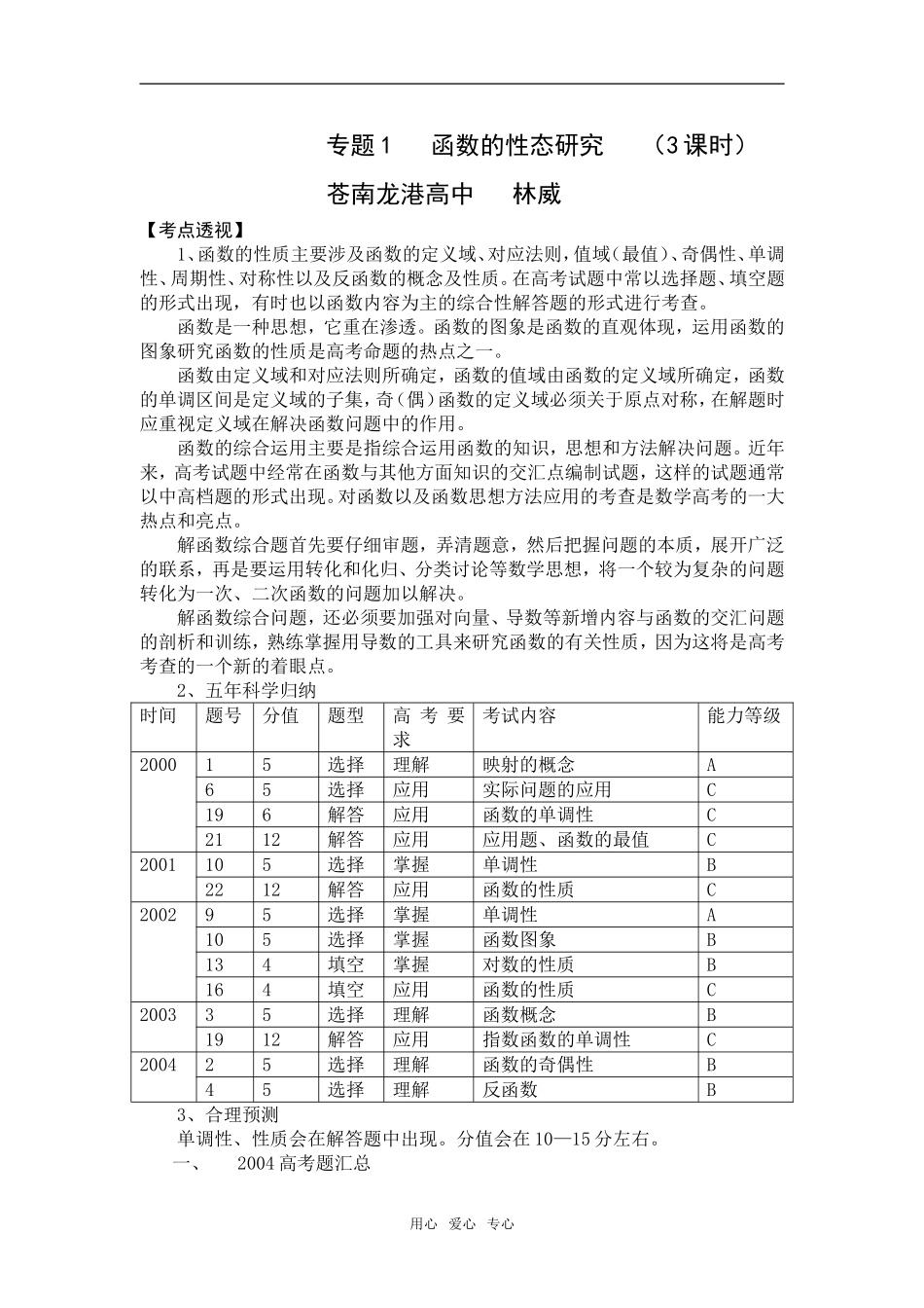 函数的性态研究（林威）_第1页