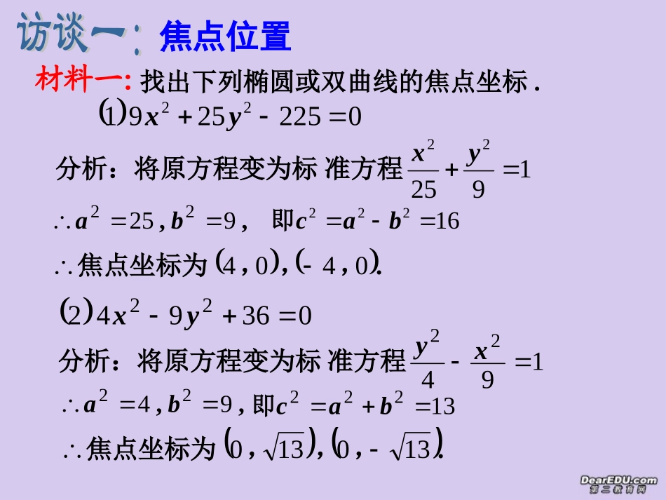 高考数学圆锥曲线复习专题 焦点访谈 人教版_第3页