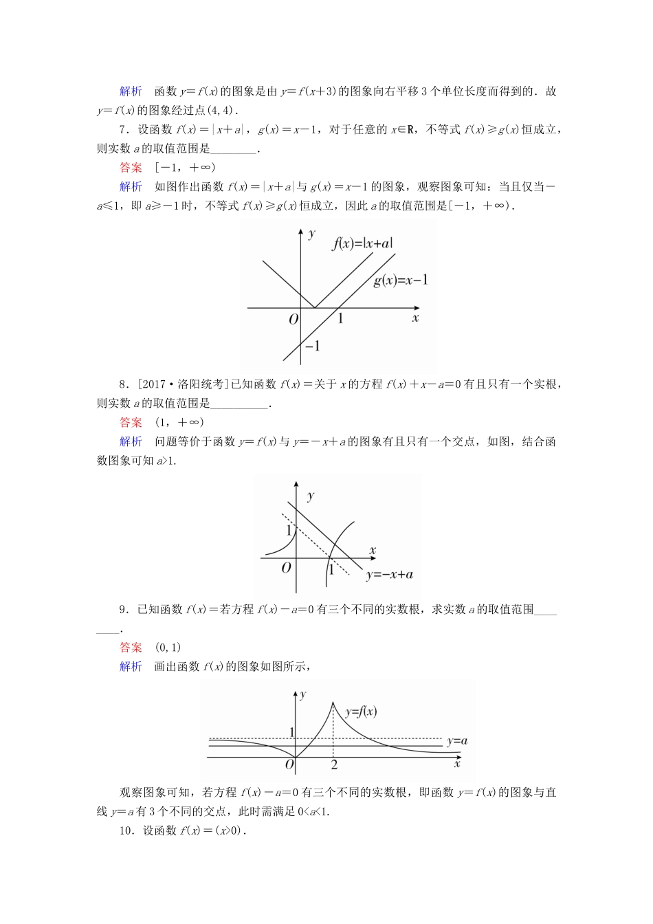 高考数学一轮总复习 第2章 函数、导数及其应用 2.7 函数的图象模拟演练 文-人教版高三全册数学试题_第3页