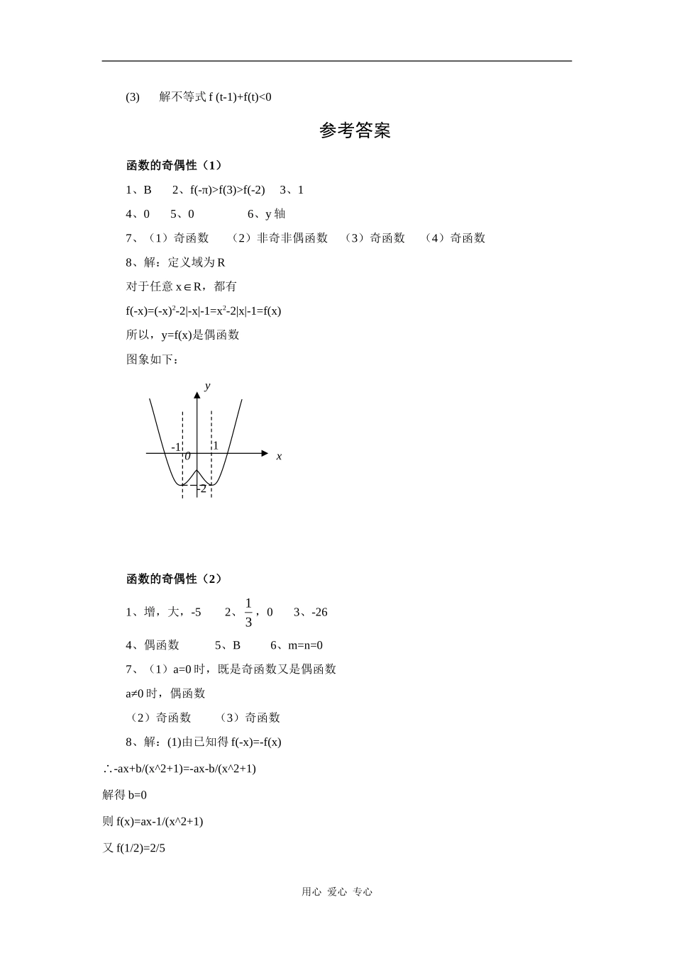 江苏省安宜高级中学鲁垛校区高一数学作业：函数的奇偶性（苏教版必修1）_第3页