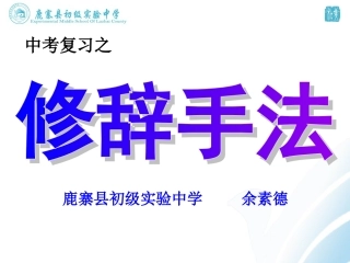 中考修辞复习