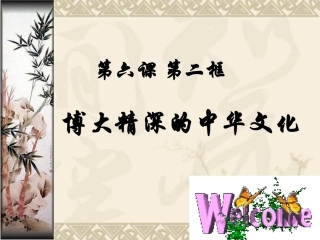 362博大精深的中华文化课件(人教版必修三）