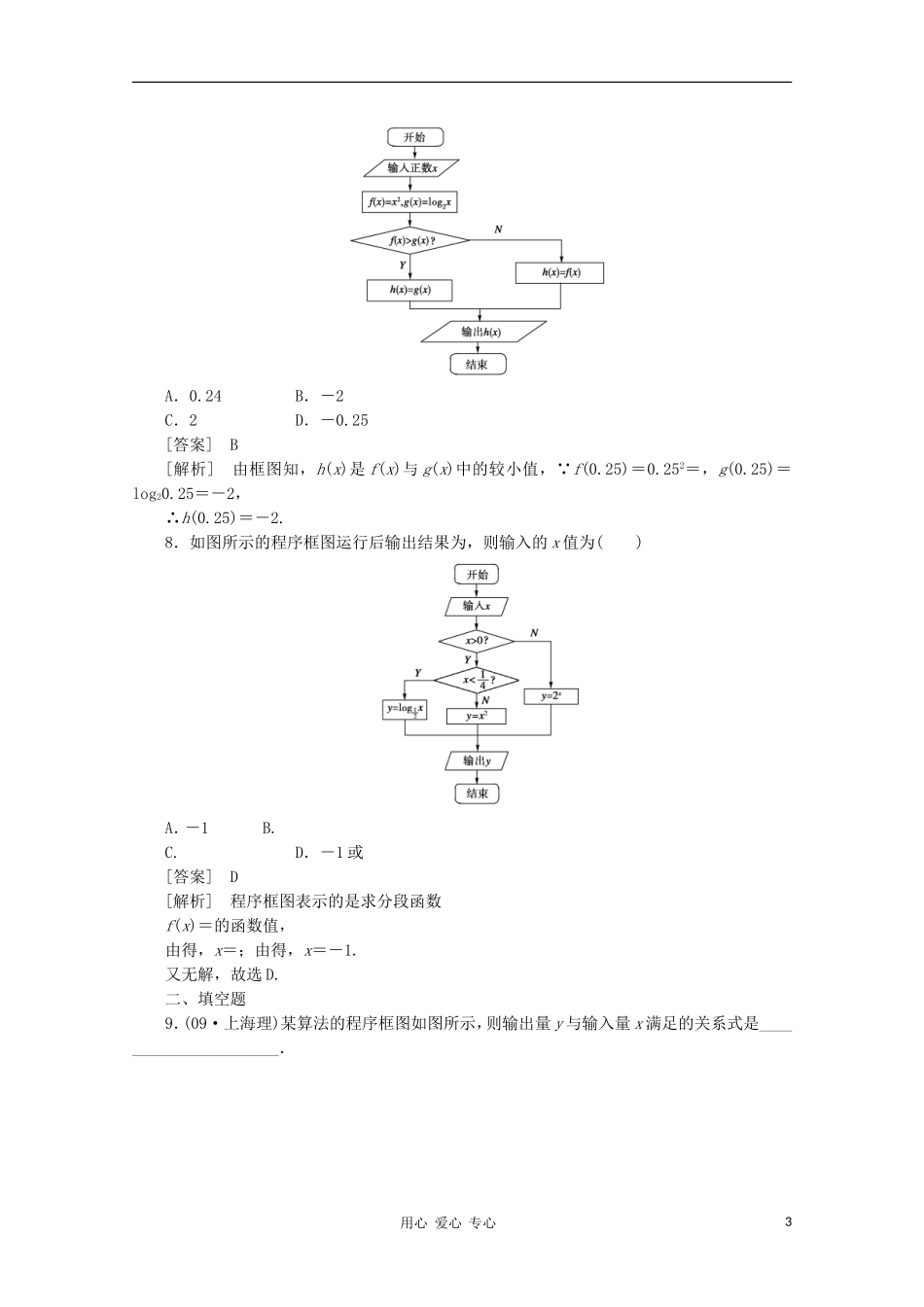 高中数学 课后强化训练（含详解）1.1.2.1 新人教版必修3_第3页