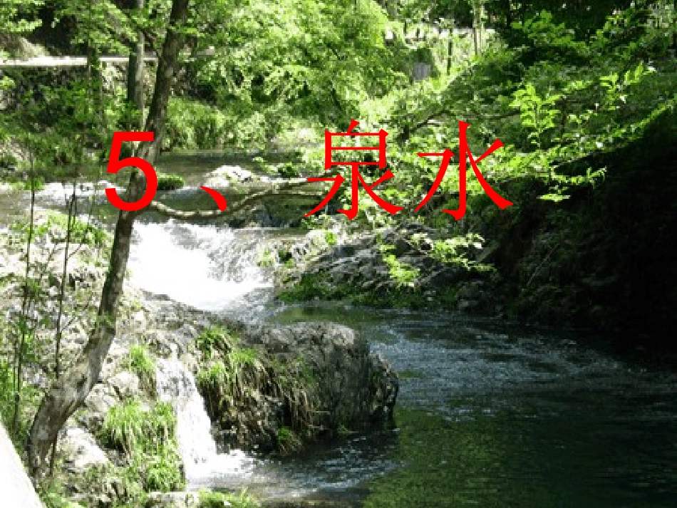 5泉水第一课时_第1页