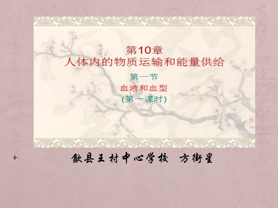 七年级生物血液_第1页