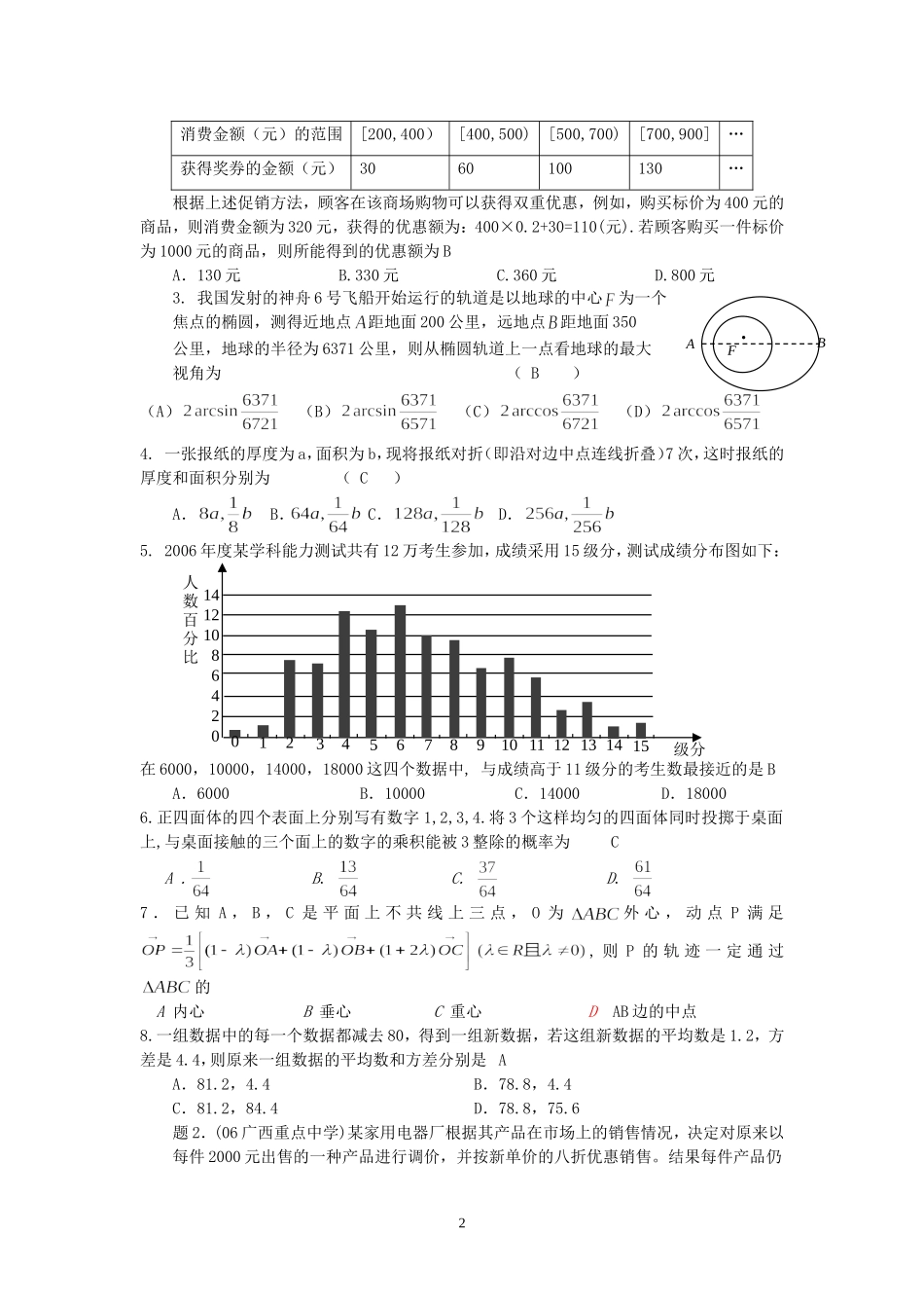 高考中的数学建模问题_第2页