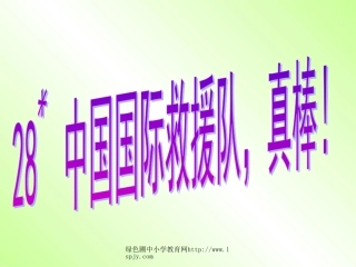 28中国国际救援队_真棒》课件PPT