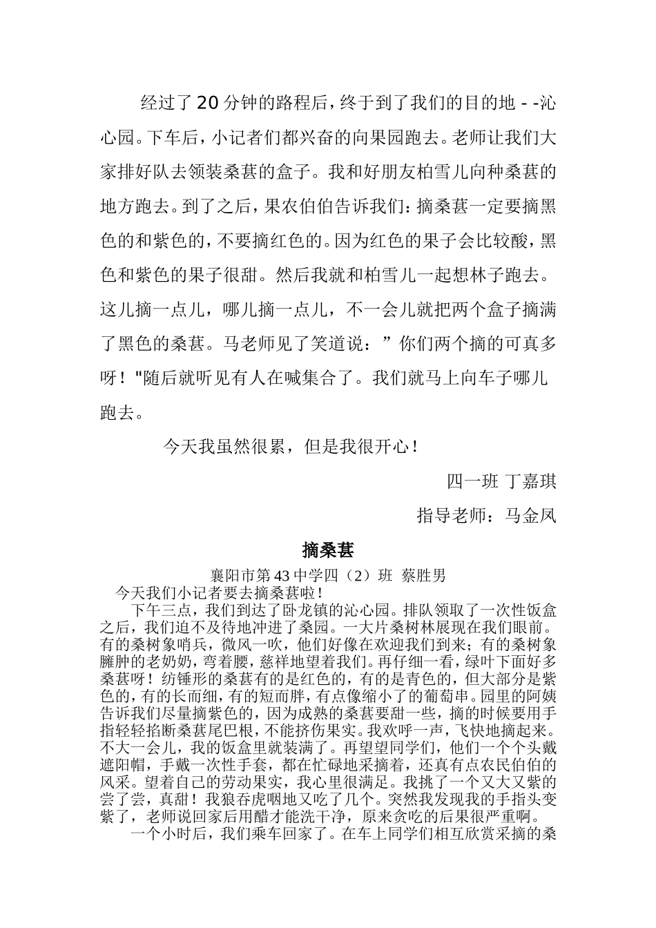 小记者摘桑葚_第3页