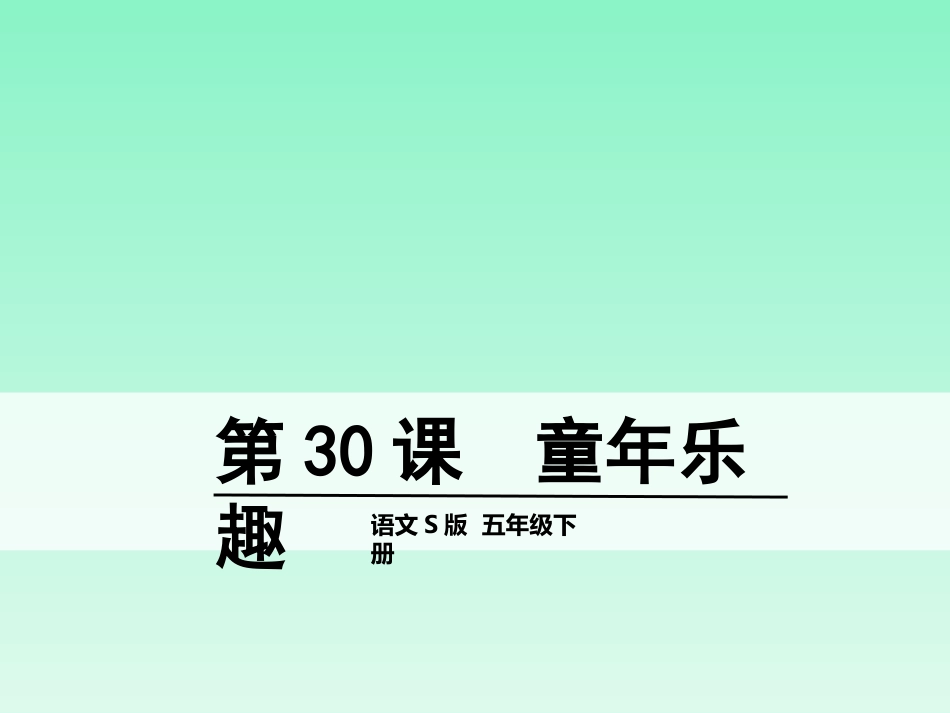 30童年乐趣 (2)_第1页