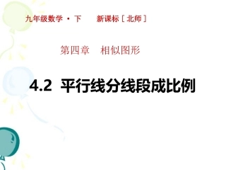 42平行线分线段成比例 (2)