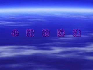 整数除以小数