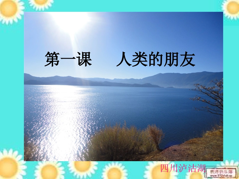 第一课人类的朋友_第1页