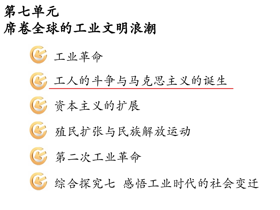 7-2工人的斗争与马克思主义的诞生_第1页