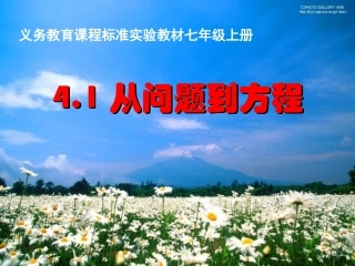 从问题到方程