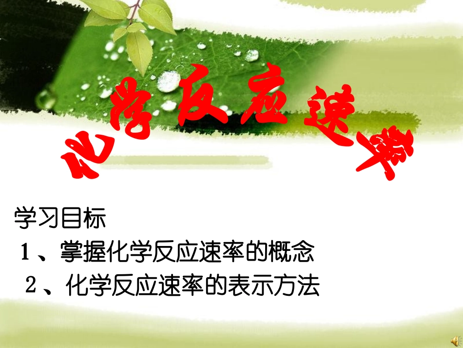 第2章第1节化学反应速率_第2页