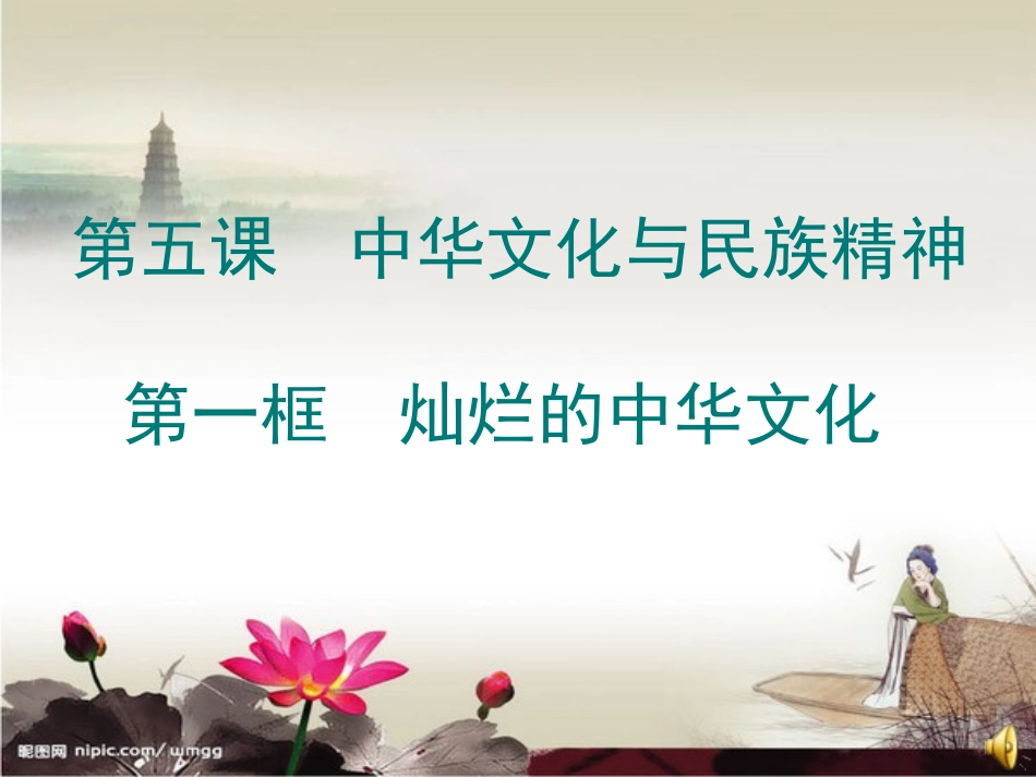 51灿烂的中华文化_第1页