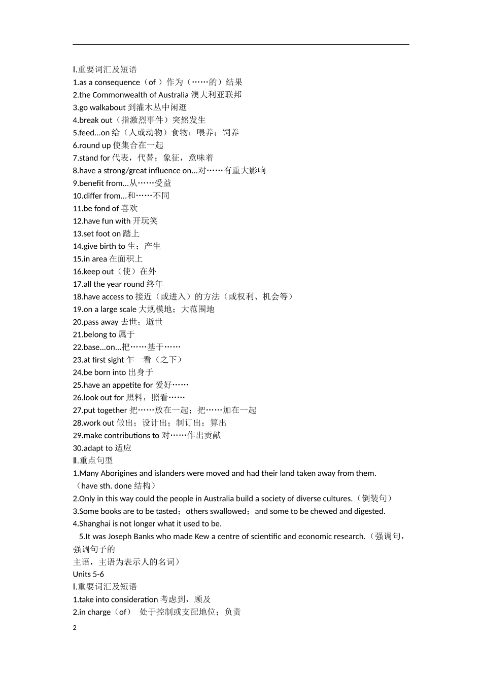 高考重点短语_第2页
