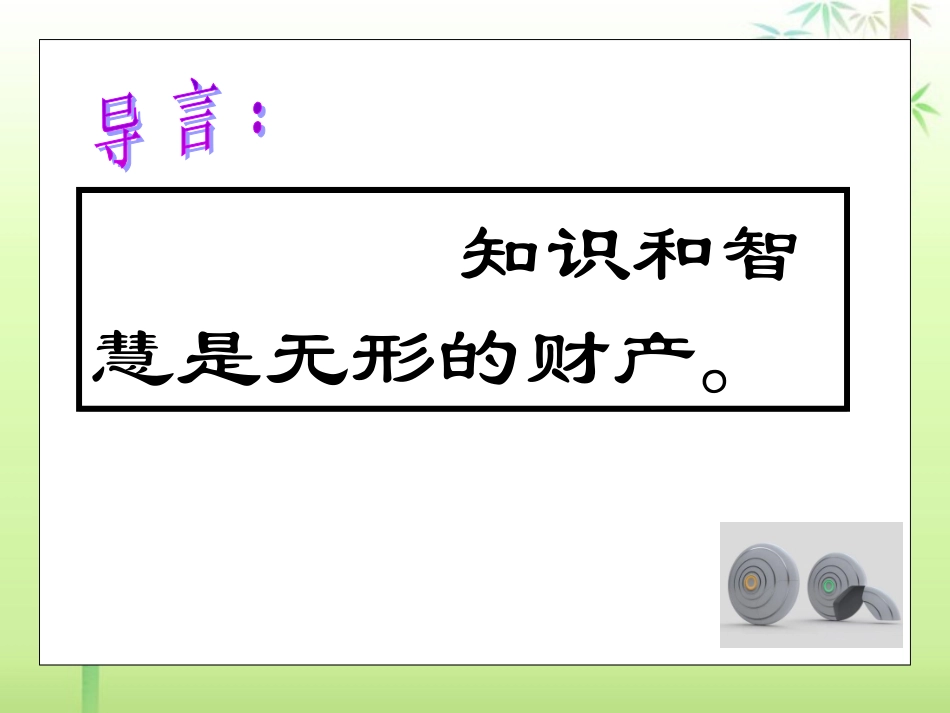 73《无形的财产》课件新人教版_第2页