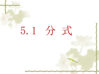 51分式课件