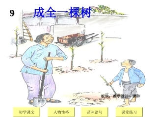 9成全一棵树课件