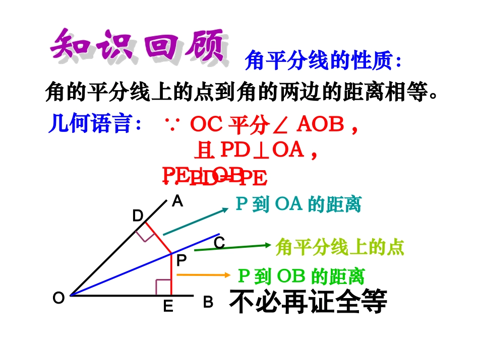 第八节1231角平分线的性质_第2页