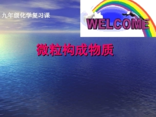 构成物质的微粒