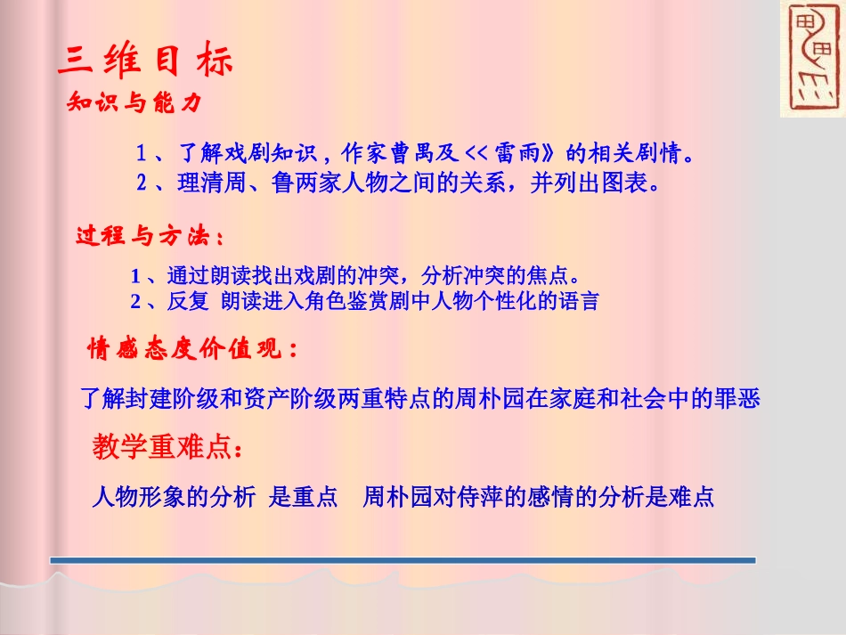 《雷雨》教学_第2页