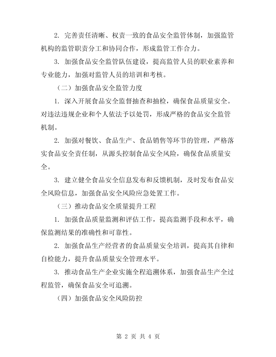 2024年食品安全工作责任书 _第2页