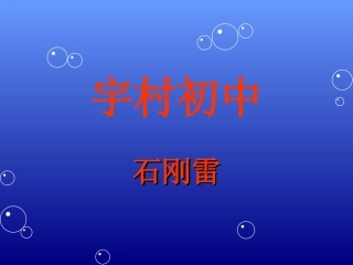 宇村初中石刚雷