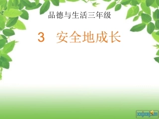 安全成长课件