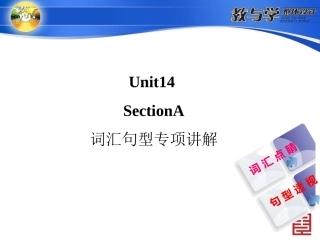 Unit14_SectionA_词汇句型专项课件_