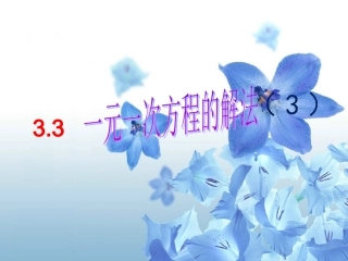 33_一元一次方程的解法(3)